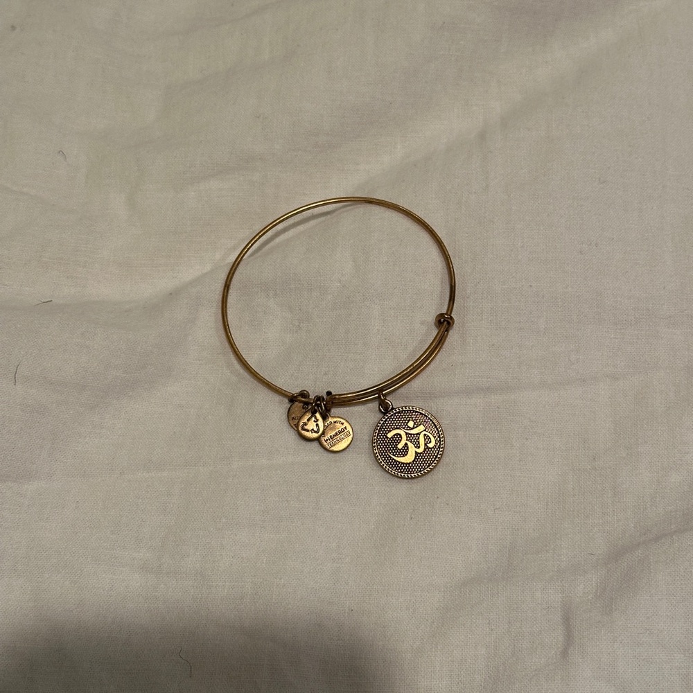 Alex and Ani Gold Om Bracelet